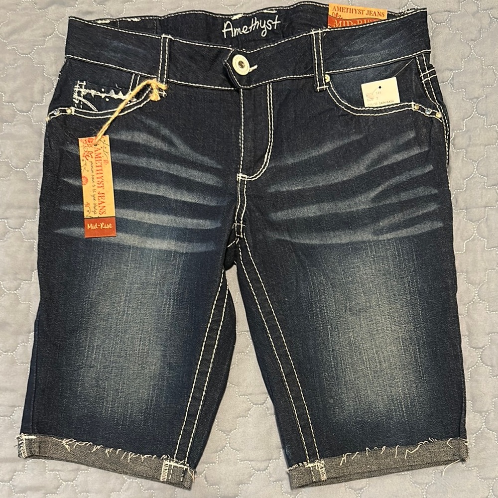 Amethyst Jeans Dark Blue Jean Shorts
